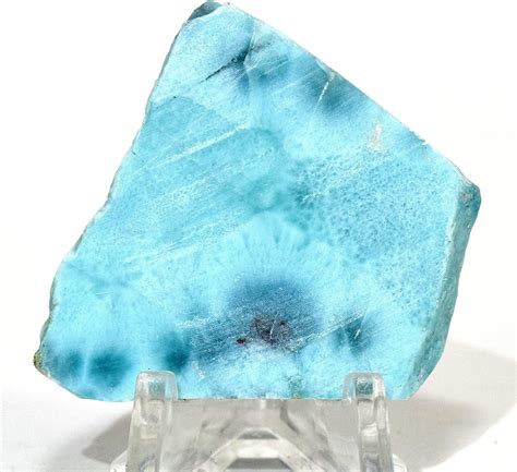100 Carat Blue Larimar Pectolite Rough Slice Rare Natural