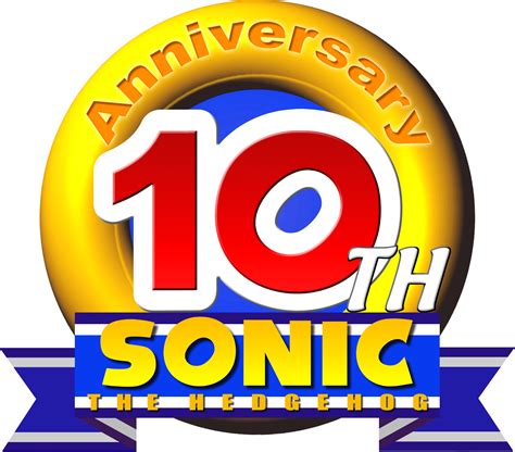 Sonic 10th Anniversary Logos Gallery Sonic Scanf