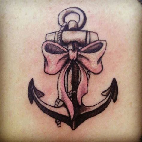 Bow And Anchor Tattoo By Brianne Speakman At Nevermore Tattoos In