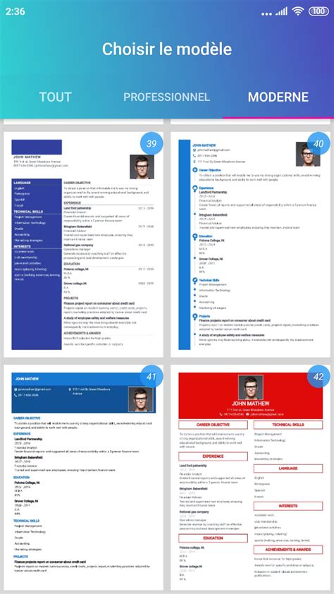 500+ professional & perfect resume templates & 42 resume formats. Créer un CV gratuit 2020 PDF CV Exemples modèles pour ...