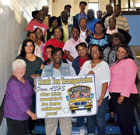 Faculty Staff At Americus Sumter High Hold Bus Driver Appreciation