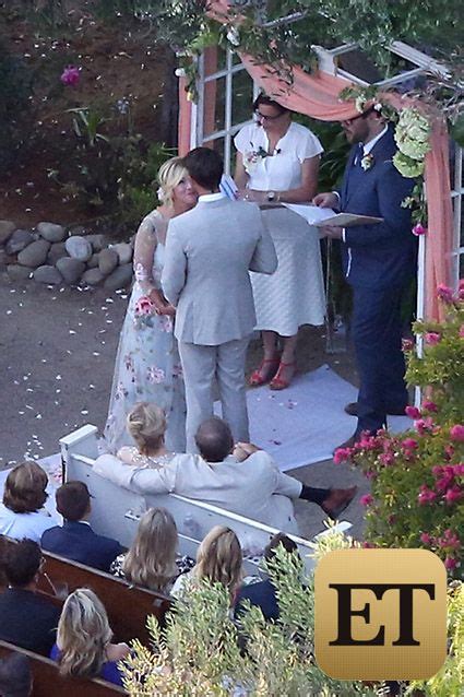 Ranch Wedding Jennie Garth Looks Stunning In Floral Embroidered Gown