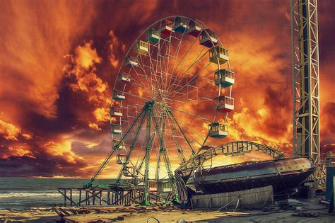 Seaside Ferris Wheel Photograph By Kim Zier