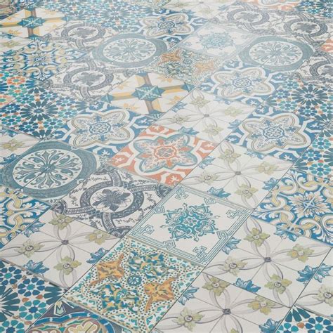 Aurora 8mm Ornate Moroccan Tile Laminate Flooring 47547