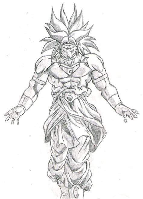 Full power super saiyan 4 ~ limit break! Broly Drawings | Drawings, Sketches, Learn to draw