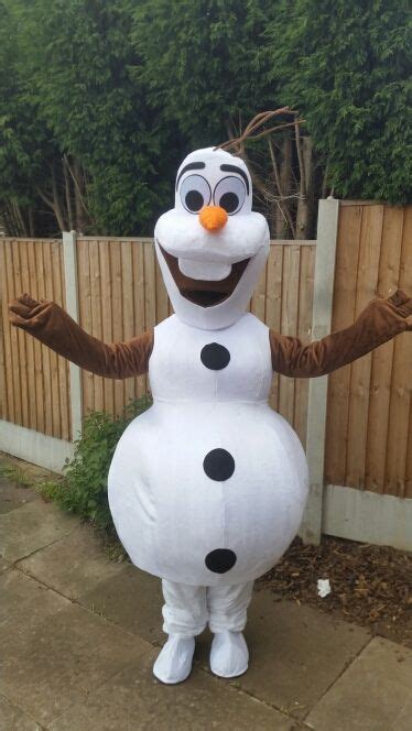 Ready To Ship Smiling Olaf Mascot Costume Cartoon Character Costume