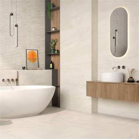 Neutral Cream And Sand Floor Tiles Perfect For Bathrooms And Kitchens