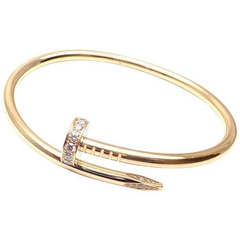 Cartier bracelets are worn as everyday accessories, for special occasions, as well as for religious and spiritual reasons. Cartier Juste un Clou Diamond Yellow Gold Nail Bangle ...