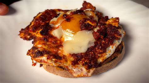 Nduja Egg Toast Fried Egg With Spicy Calabrian Sausage