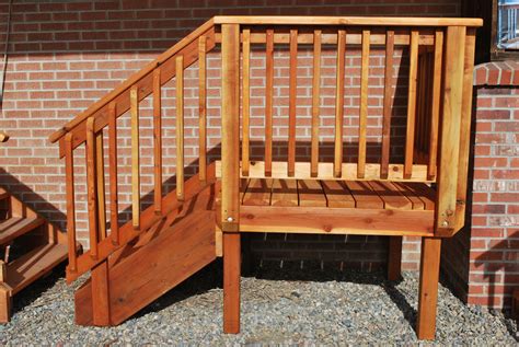 Pre made wood stairs, for treads are some beautiful balustrades wrought iron railings including cable railing products interior wood stair stringers one trick. spec_deck Pre-Built Deck — The Redwood Store