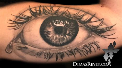 Black And Grey Realistic Eye Tattoo By Dimas Reyes Tattoonow