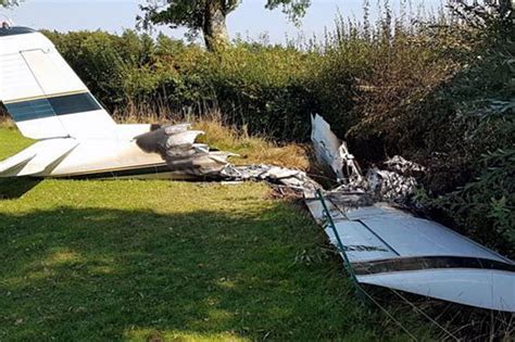 Aircraft Crash Devon Two Injured After Small Plane Hits