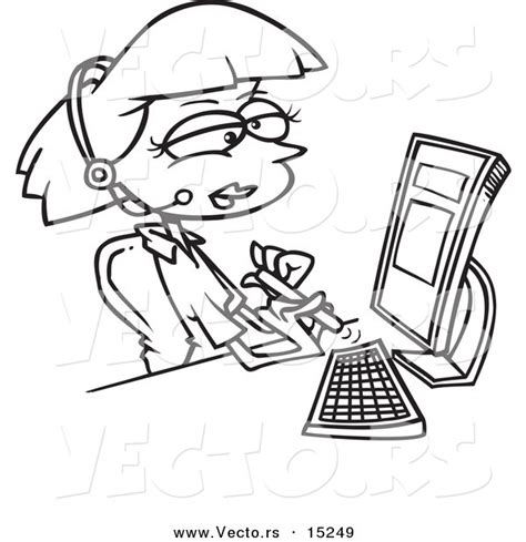 Secretary Coloring Page Coloring Pages