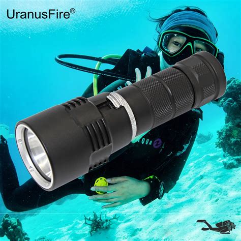 Led Diving Flashlight Underwater Torch Waterproof Flashlight Xm L2