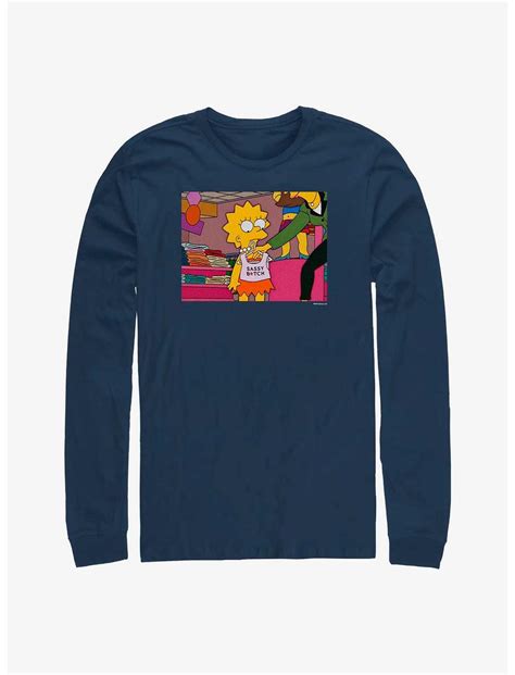 The Simpsons Long Sleeves The Simpsons Sassy Lisa Long Sleeve T Shirt Ht0508 The Simpsons Merch