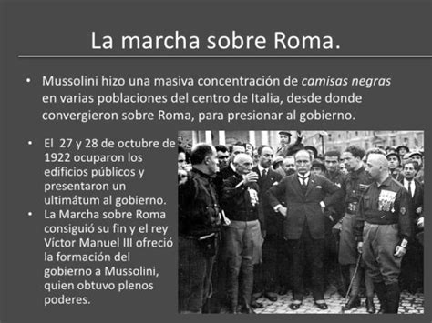 La Marcha Sobre Roma De Mussolini Resumen Consecuencias