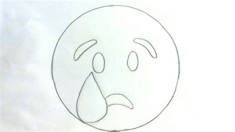Emojis Whatsapp Cómo Dibujar Un Emoticon Llorando Paso A Paso