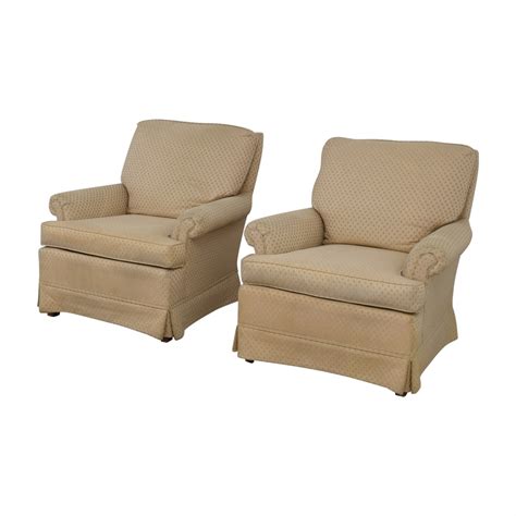 90 Off Broyhill Furniture Broyhill Beige Upholstered Accent Chairs
