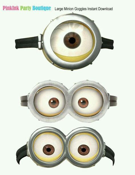 Large Minion Goggles Printable Blindfold Kids And Let Them Go At It