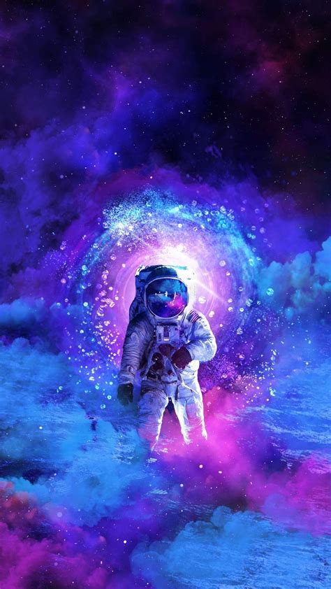 Download, share or upload your own one! The Cosmonaut iPhone Wallpaper | Galaxy art, Space art ...