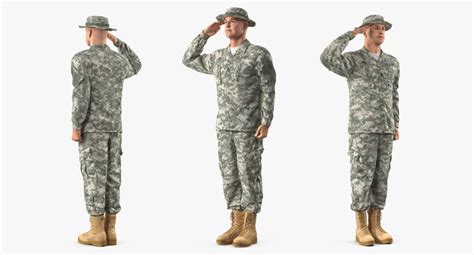 3d Acu Soldier Saluting Pose Turbosquid 1413055 Poses Hand Pose