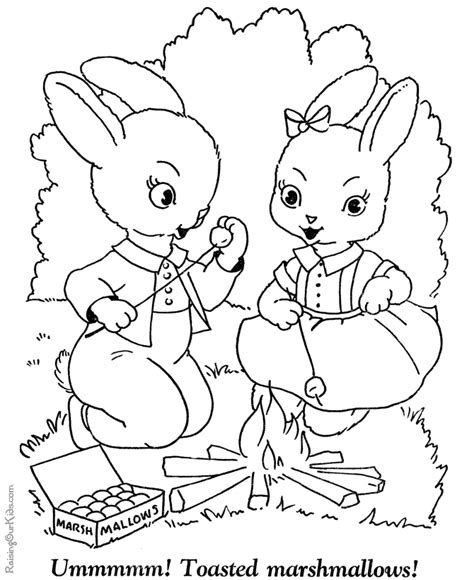 coloring sheet  easter