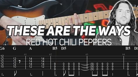 Red Hot Chili Peppers These Are The Ways Guitar Lesson With TAB