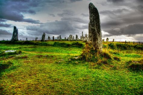 Calanais Standing Stones Isle Of Lewis Outer Hebrides Uk Natural