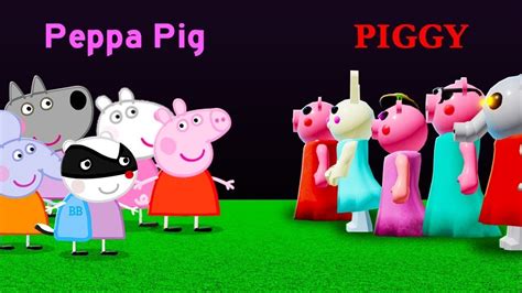 Piggy Vs Peppa Pig Characters Youtube