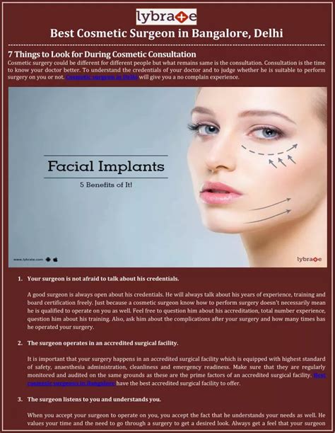 Ppt Best Cosmetic Surgeon In Bangalore Delhi Lybrate Powerpoint