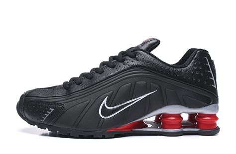 Nike Shox R4 301 Black White Red Men Retro Running Shoes Bv1111 016