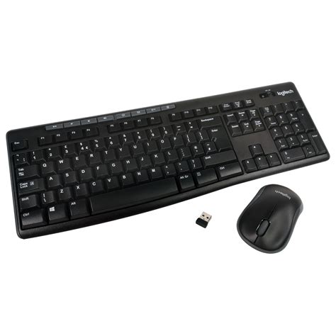 Logitech Mk270 Wireless Keyboard And Mouse In Black Dcdi