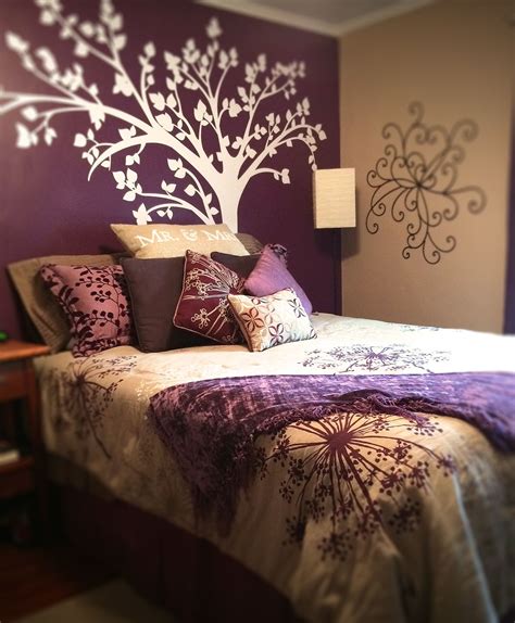 Realized The Dream Of A Purple Accent Wall Bedroom Design Comes