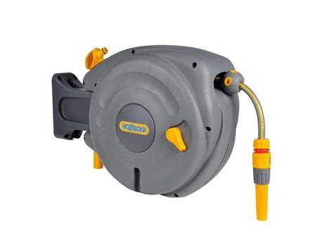 Auto retractable water hose wall mounted hosereel garden watering hosepipe 3size. Hozelock HOZ2485 Mini Auto Reel Retractable Hose System ...