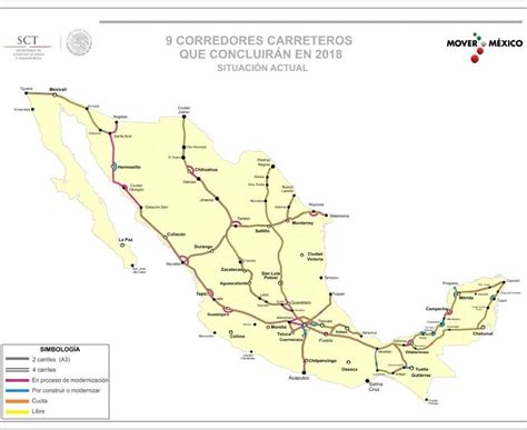 Ilustracion De Mapa De Carreteras Y Autopistas De Mexico Ilustracion Images
