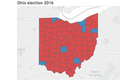 Mapping The Ohio Presidential Election Results By County