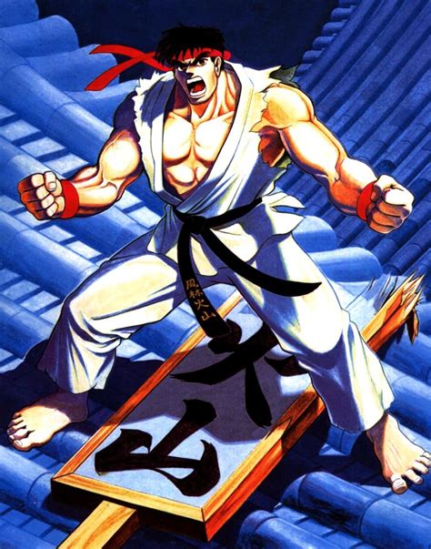 The Original Arcade Artwork For Ryu From Capcoms Street