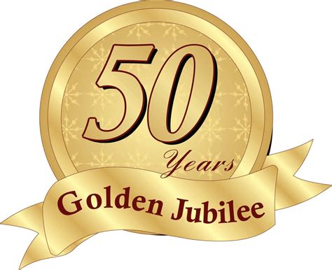 50 Golden Wedding Anniversary Anniversary Logo Anniversary