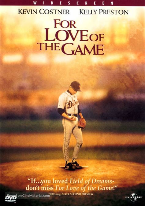 For Love Of The Game 1999 Dvd Movie Cover