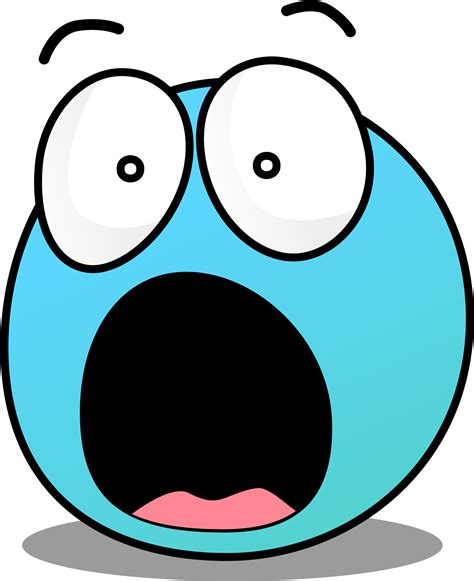 Scared Face Png Png Download Shocked Face Cartoon Clip Art Library