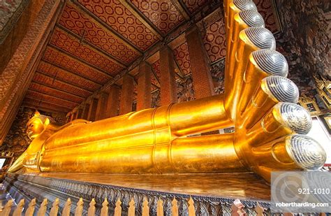 The temple complex houses the largest collection of buddha figurines in thailand; Wat Pho, the Temple of | Stock Photo