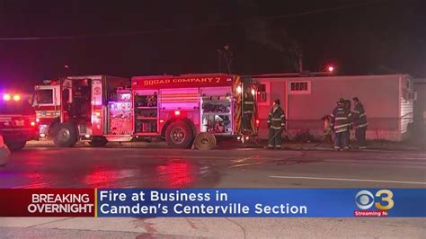 Firefighters Battle Blaze In Camden Business Youtube