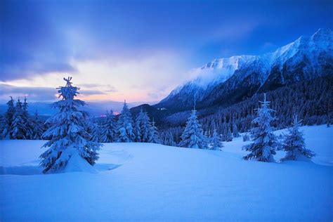 Snowy Sunrise In The Mountains Of Romania By Zsolt Andras Szabo On 500px