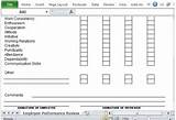 Images of Employee Review Excel Template