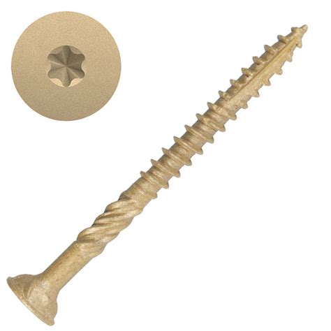 Structural Wood Screws 10 X 2 12 Axis Exterior Star Drive 2000 Ct