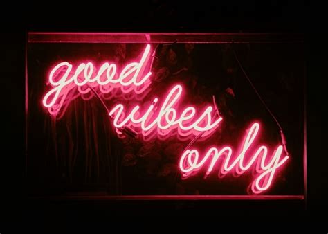 Good Vibes Neon Poster