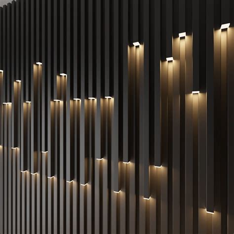 3d Model Wall Decorative Light Cgtrader Wall Design Interior Wall