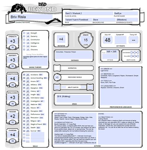 Starswithoutnumberrevised Character Sheet Form Fillable Pdf Printable
