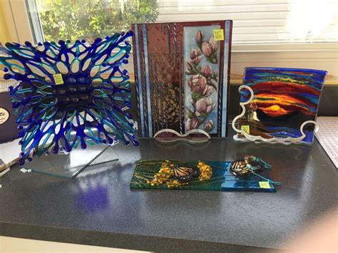 Work By Annie Dotzauer These Four Fused Glass Pieces I Have Displayed At A Local Gallery