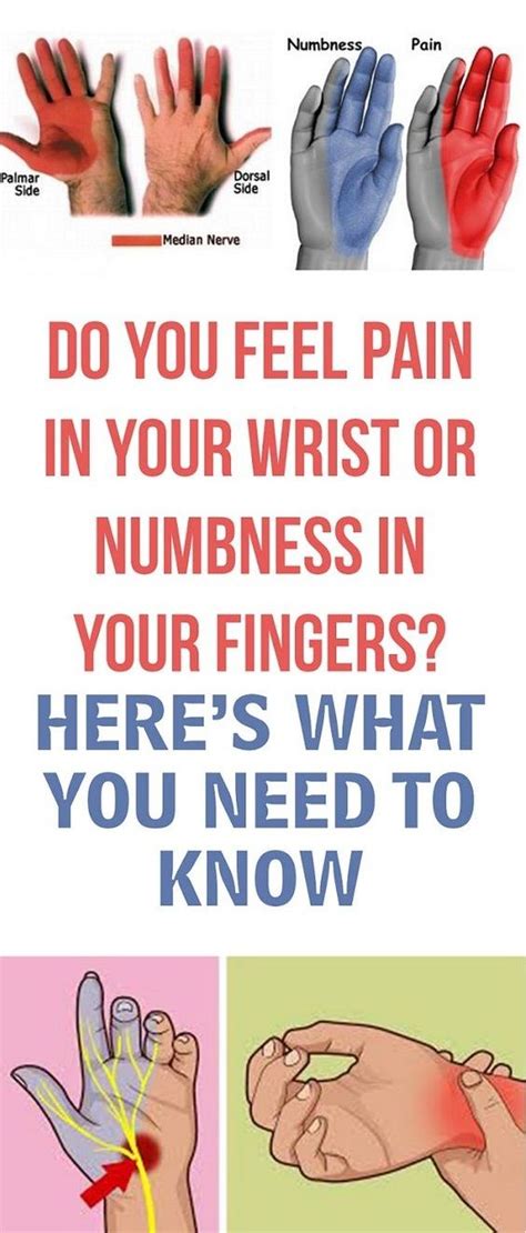 Do You Feel Pain In Your Wrist Or Numbness In Your Fingers Heres What
